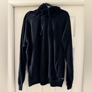 Alo Yoga Hoodie Black XL Hooded Sweatshirt